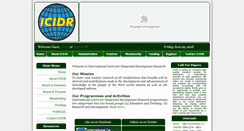 Desktop Screenshot of icidr.org