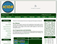 Tablet Screenshot of icidr.org